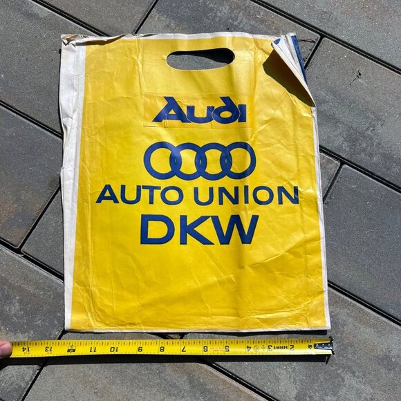1960s Audi Car Dealer Advertising Bag Vintage - Picture 5 of 5